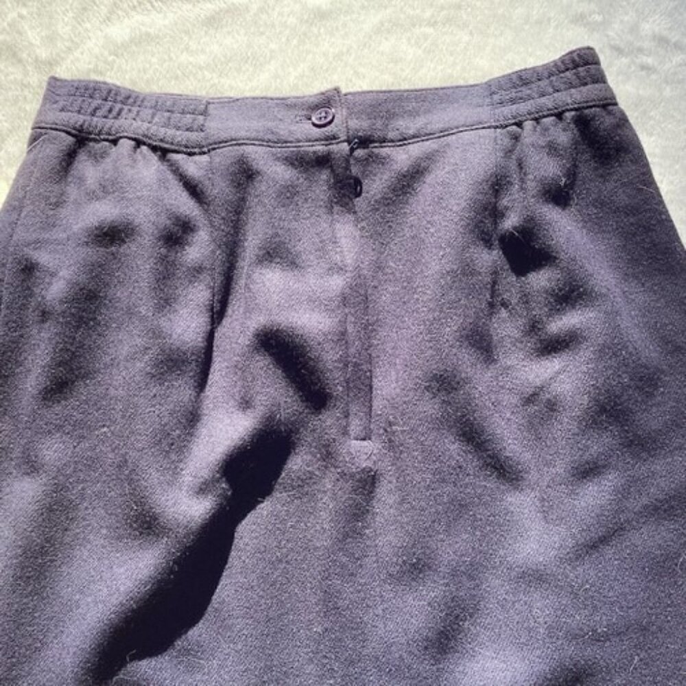 Sag Harbor 100% Pure Wool Dark Blue Navy Women’s Straight Pencil Skirt Sz10 NWT - Picture 2 of 5